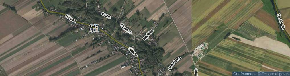 Zdjęcie satelitarne Młyńska ul.